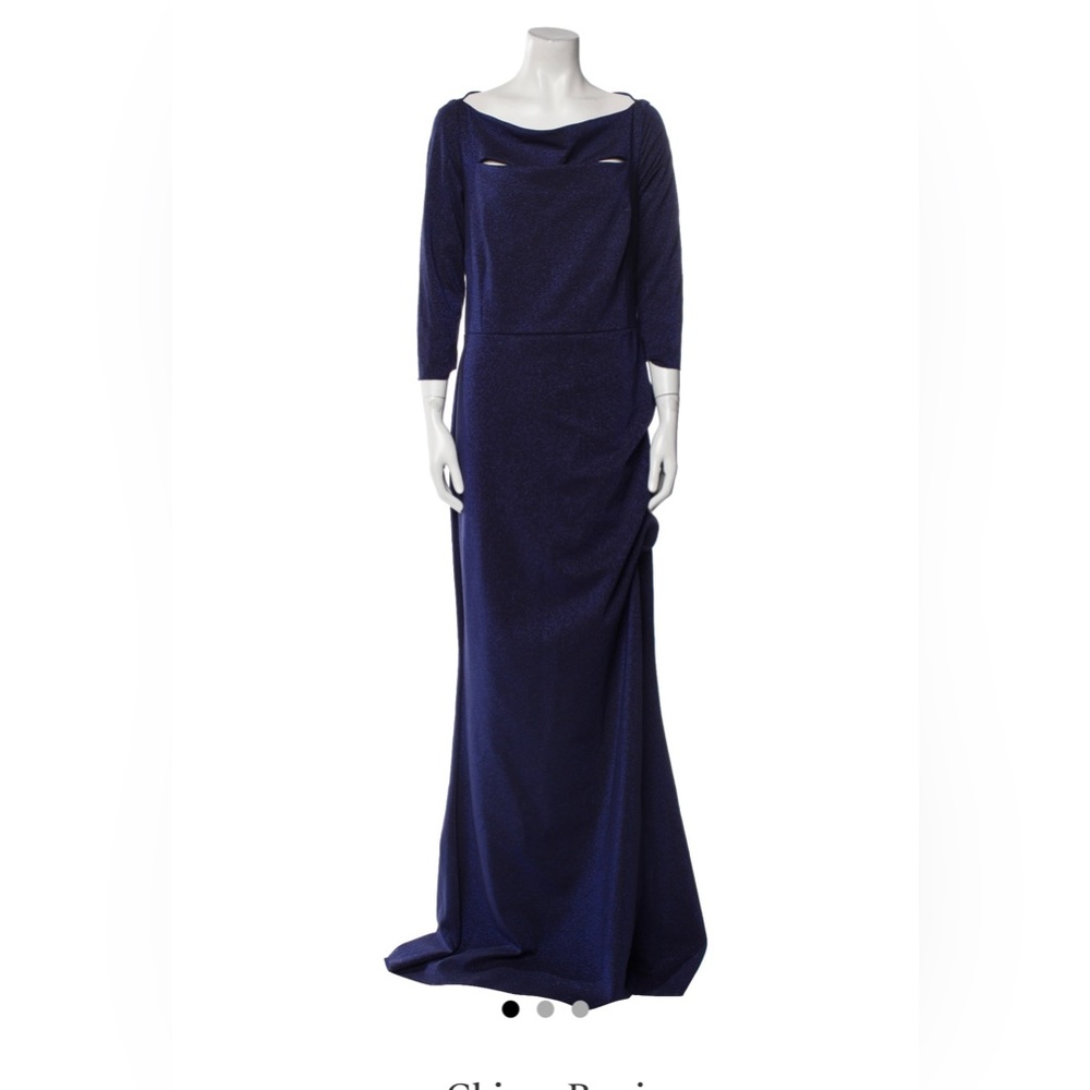 Chiara Boni La Petite Robe Kate Slit-Detail Boatneck Gown